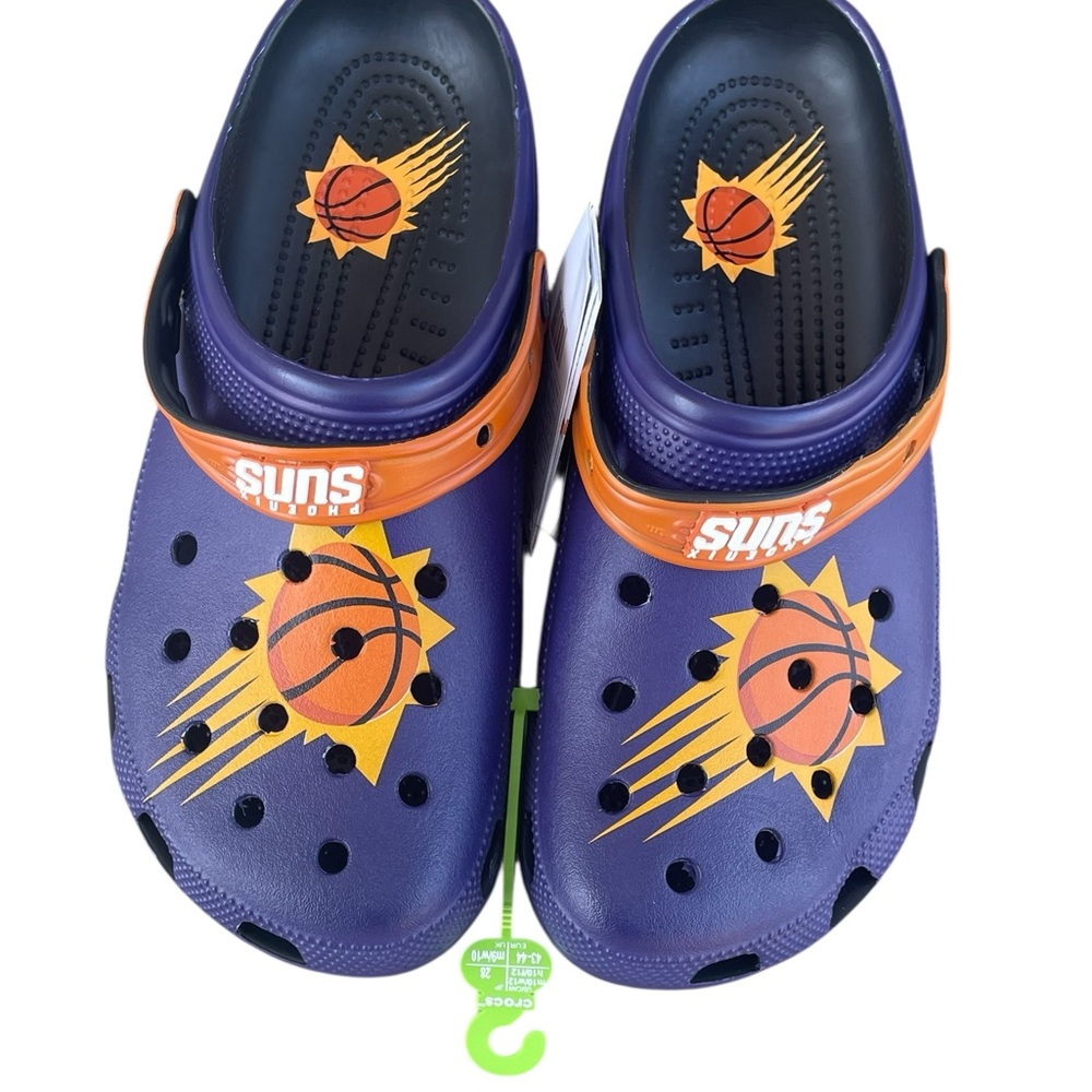 Crocs NBA Phoenix Suns, M10/W12,‎ NWT